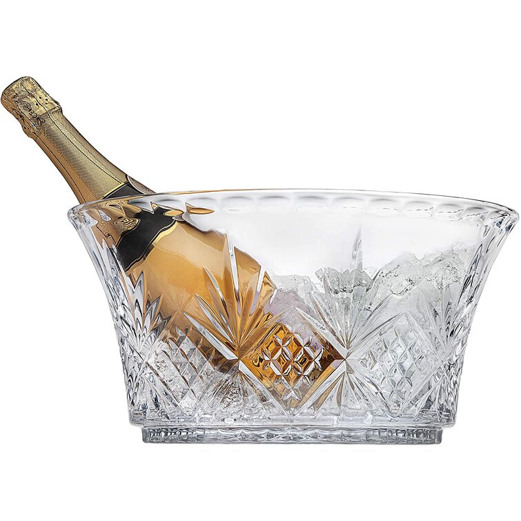 Crystal Champagne Ice Bucket~ Dublin by Godinger~ deals Heavy Lead Crystal